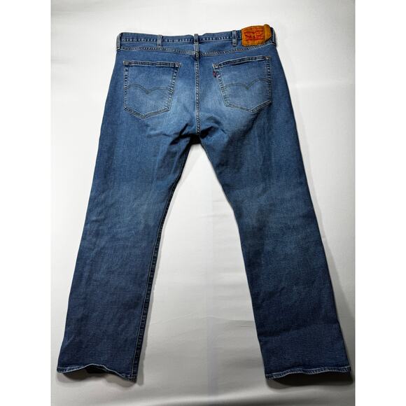 Levi's 501 Men's Straight Leg Button Fly Blue Denim Jeans - Size 40x30 - Picture 2 of 7